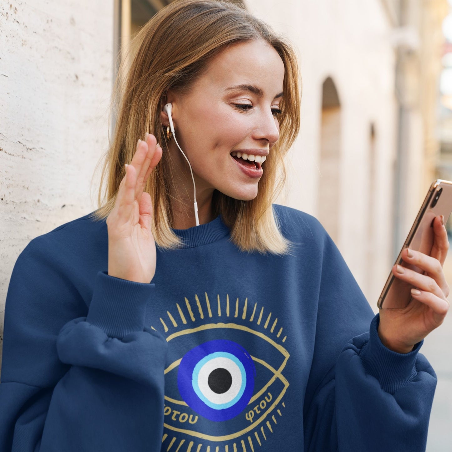 Double Evil Eye Ftou Ftou Shirt | Evil Eye Symbol
