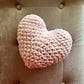 Crochet Heart Pillow | Handmade Home Decor Gift | Heart Plush | Amigurumi Crochet Heart