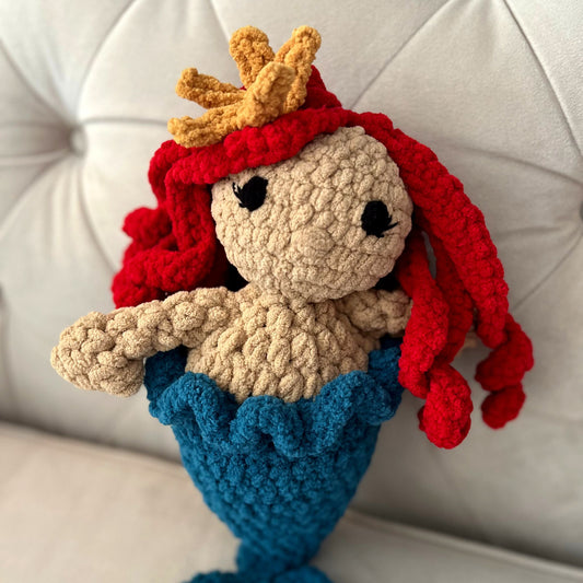 Crochet Mermaid Plushie | Handmade Mermaid Toy | Amigurumi Mermaid