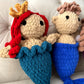 Crochet Mermaid Plushie | Handmade Mermaid Toy | Amigurumi Mermaid