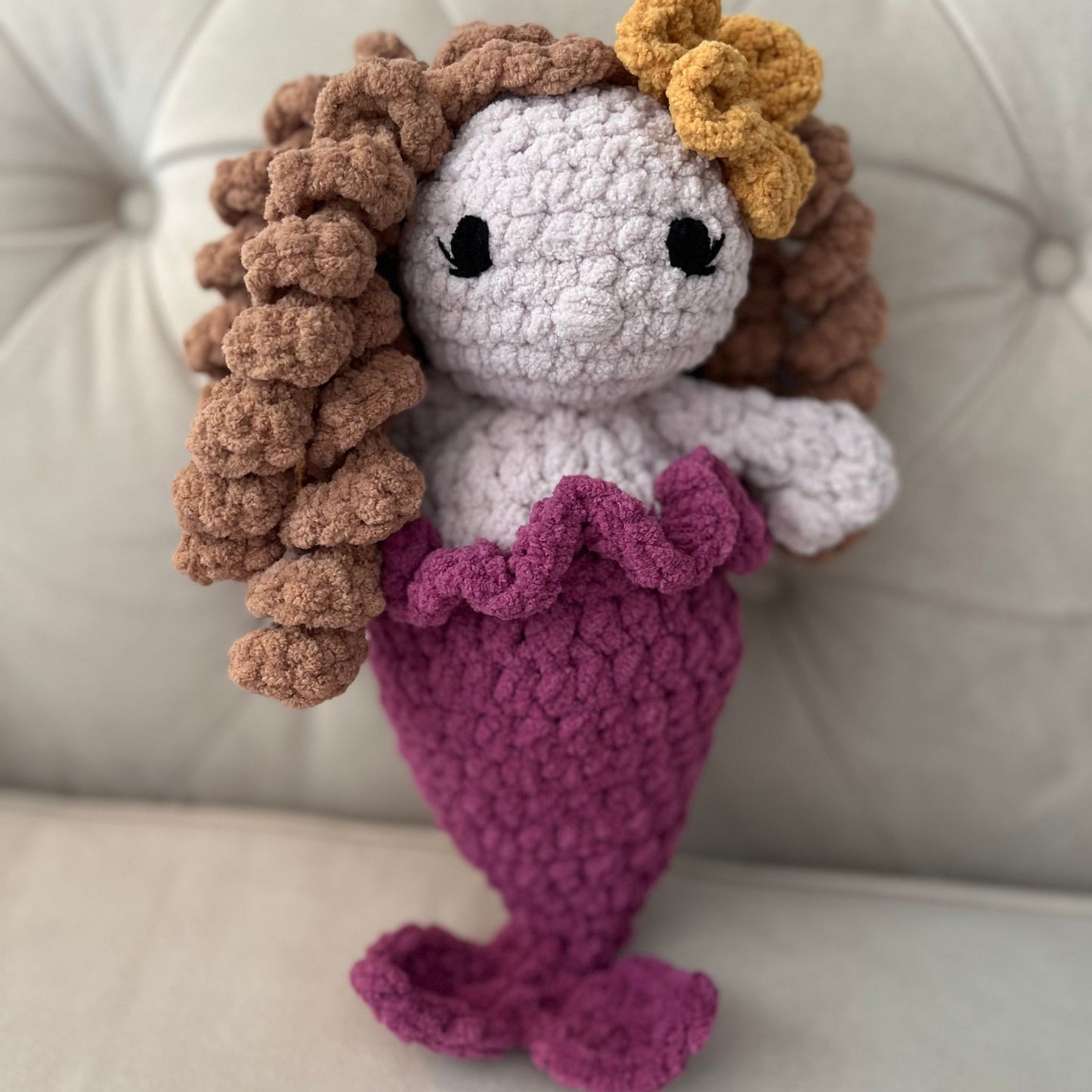 Crochet Mermaid Plushie | Handmade Mermaid Toy | Amigurumi Mermaid