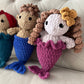 Crochet Mermaid Plushie | Handmade Mermaid Toy | Amigurumi Mermaid