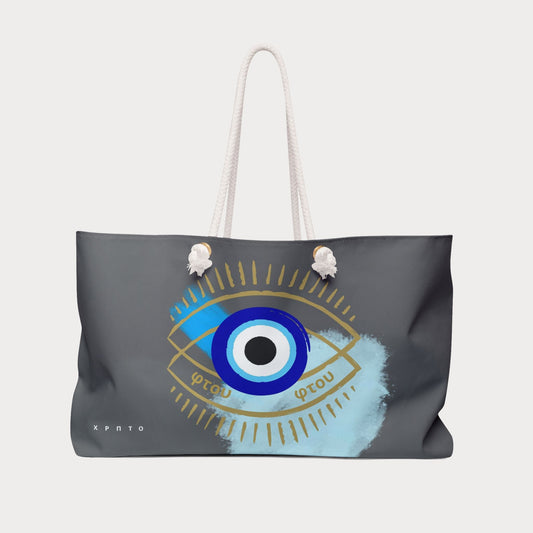 Evil Eye Weekender Bag | Evil Eye Beach Bag | Ftou Ftou Tote