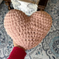 Crochet Heart Pillow | Handmade Home Decor Gift | Heart Plush | Amigurumi Crochet Heart