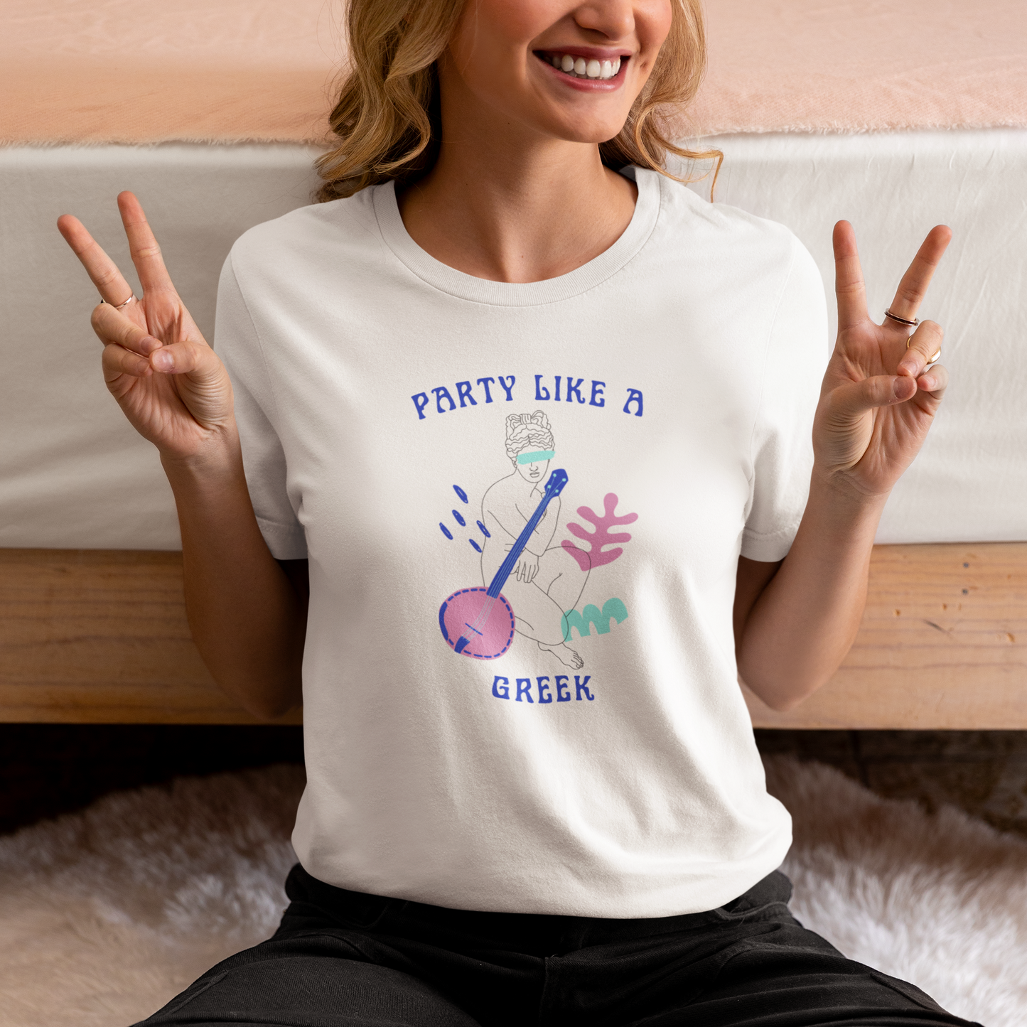 Party Like a Greek | Stylish Artistic Shirt