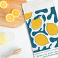 Greek Lemon Kitchen Tea Towel | Make Avgolemono | Kitchen Decor