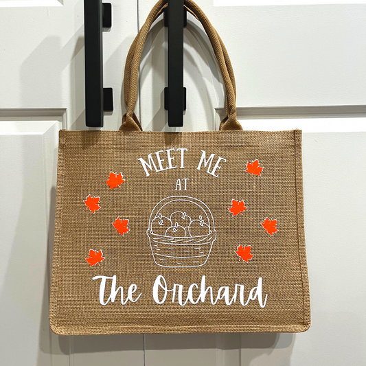 Meet Me At the Orchard Tote | Fall Accessory | Autumn Tote | Gifts for Her