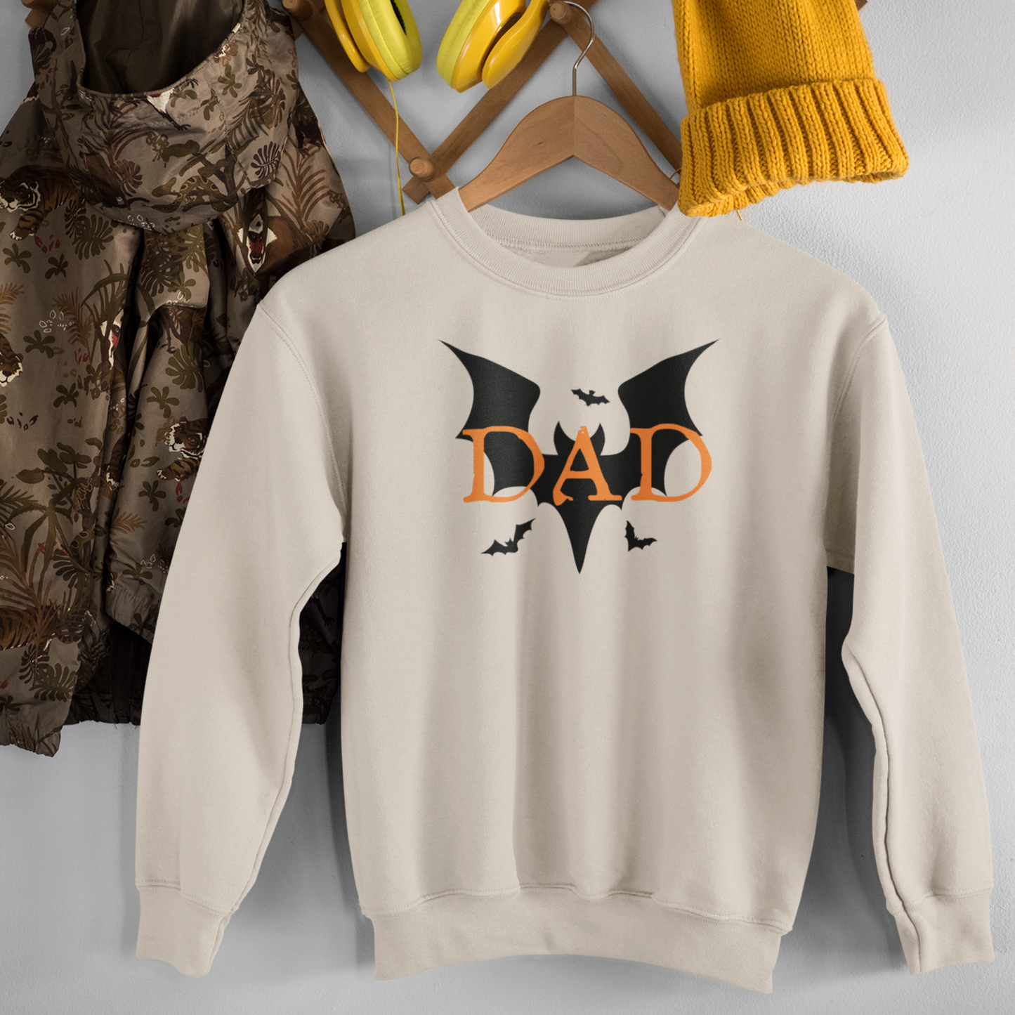 Bat Dad Sweatshirt | Halloween Crewneck | Gift for Him | Spooky Dad Humor Shirt | Fall