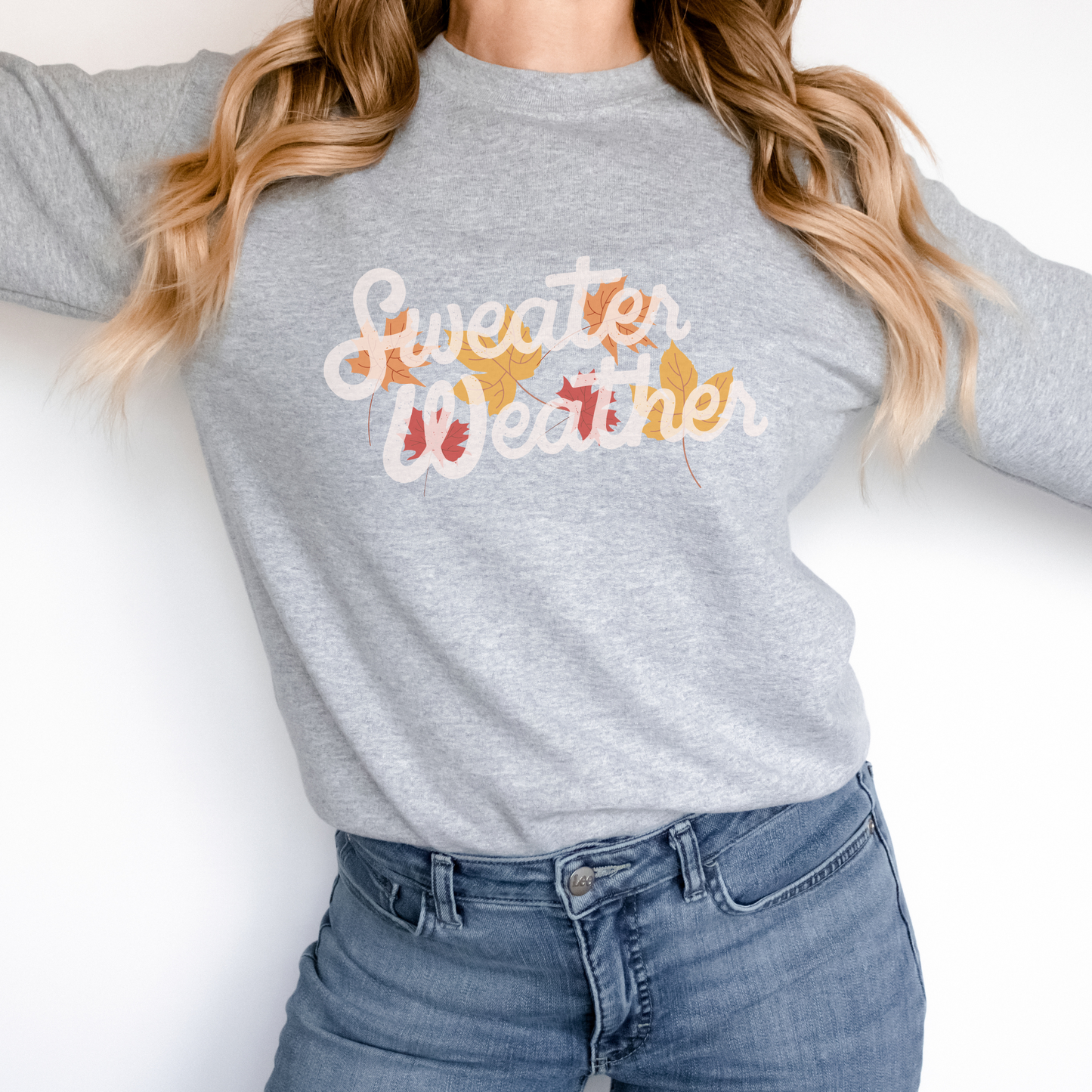 Sweater Weather | Cute Fall Sweatshirt | Crewneck Sweatshirt | Fall Graphic Shirt | Fall