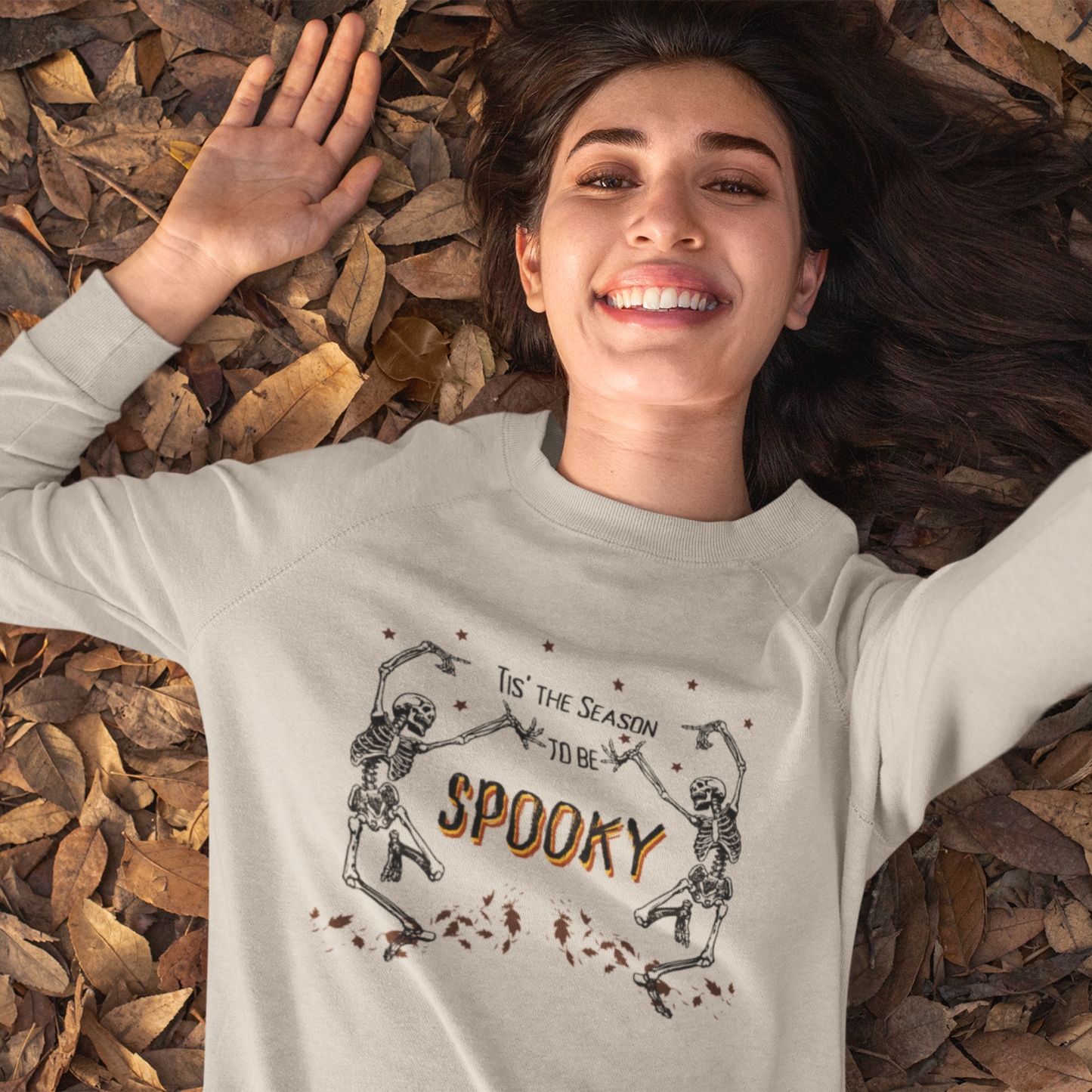 Tis the Season to be Spooky Sweatshirt | Crewneck Skeleton Sweatshirt | Halloween | Fall