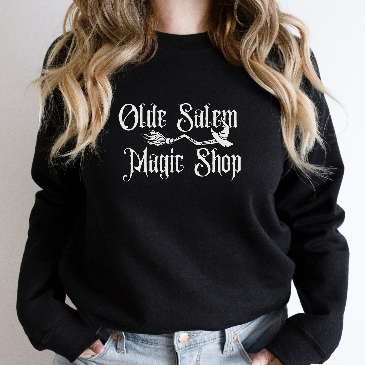 Olde Salem Magic Shop | Sanderson Sisters Shirt | Halloween Sweatshirt | Hocus Pocus Two | Unisex Crewneck Fall Gift