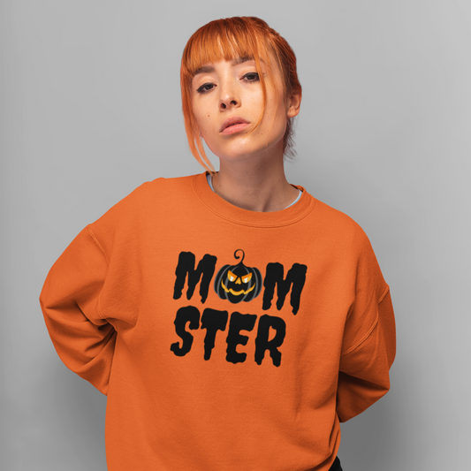 Mommy and Me Halloween Sweatshirt | Momster Crewneck | Little Monster Sweatshirt | Funny Pumpkin Shirt | Fall | Halloween Humor