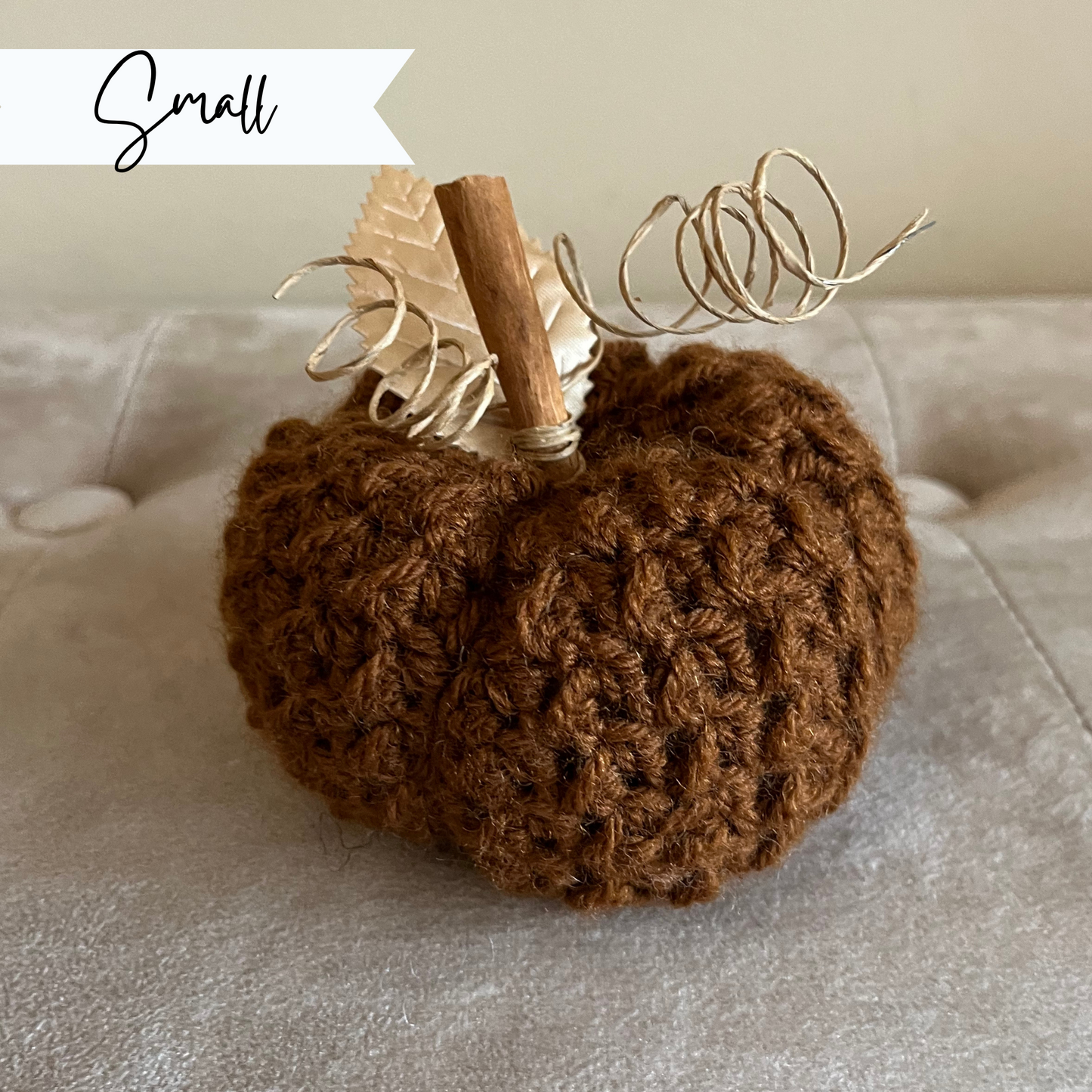 Crochet Pumpkins | Rustic Farmhouse Handmade Pumpkins | Fall Home Decor