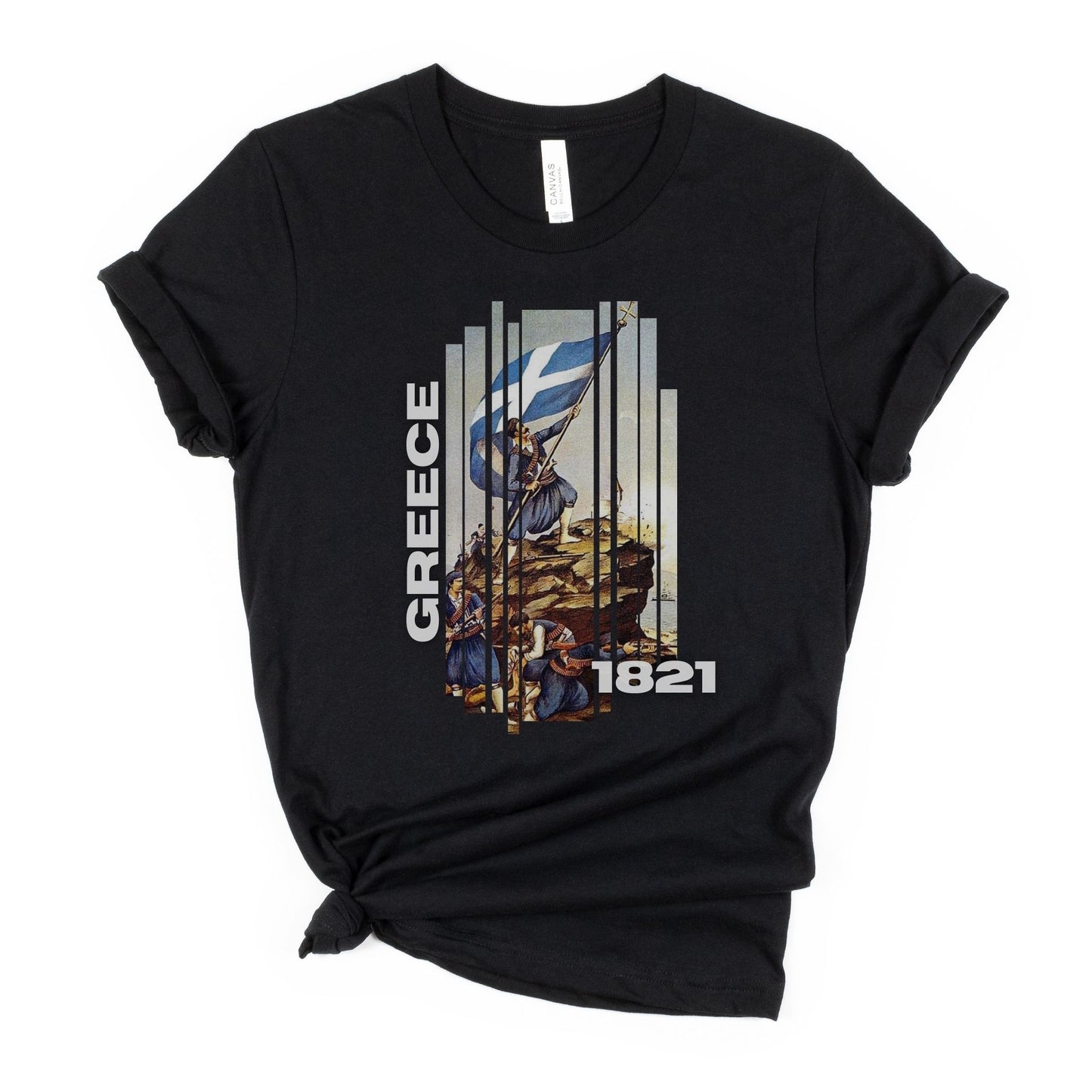 Greek Independence 1821 Flag Rising Unisex Shirt