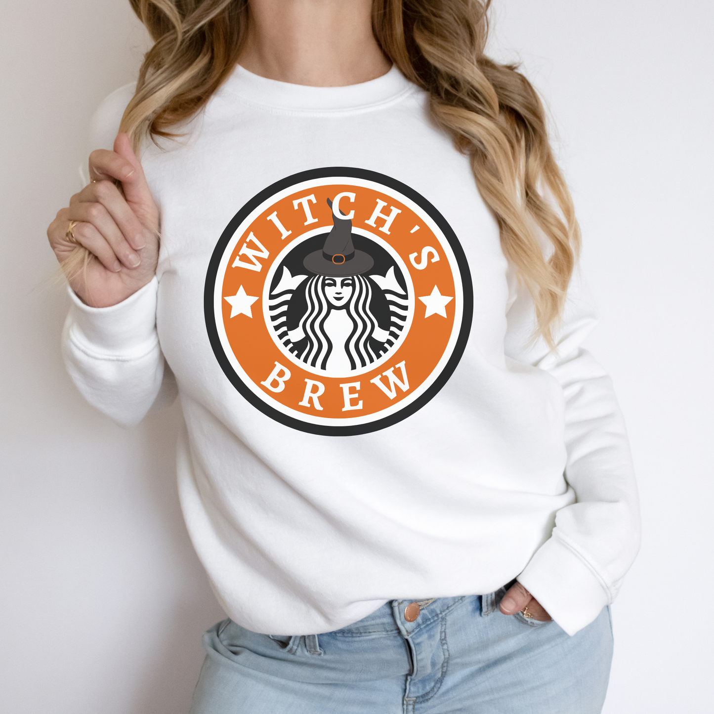 Witch's Brew Sweatshirt | Funny Coffee Crewneck | Halloween Witches | Pumpkin Spice & Everything Nice