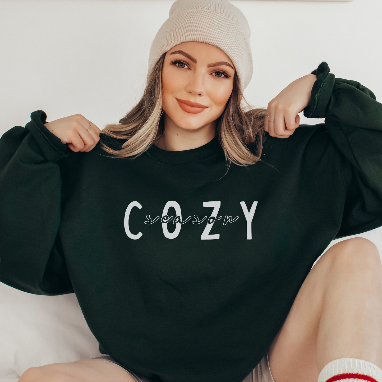 Cozy Season Sweatshirt | Christmas Crewneck | Gift for Her | Holiday Outfit | Cold Winter Night Sweatshirt | Cozy Pajama Top