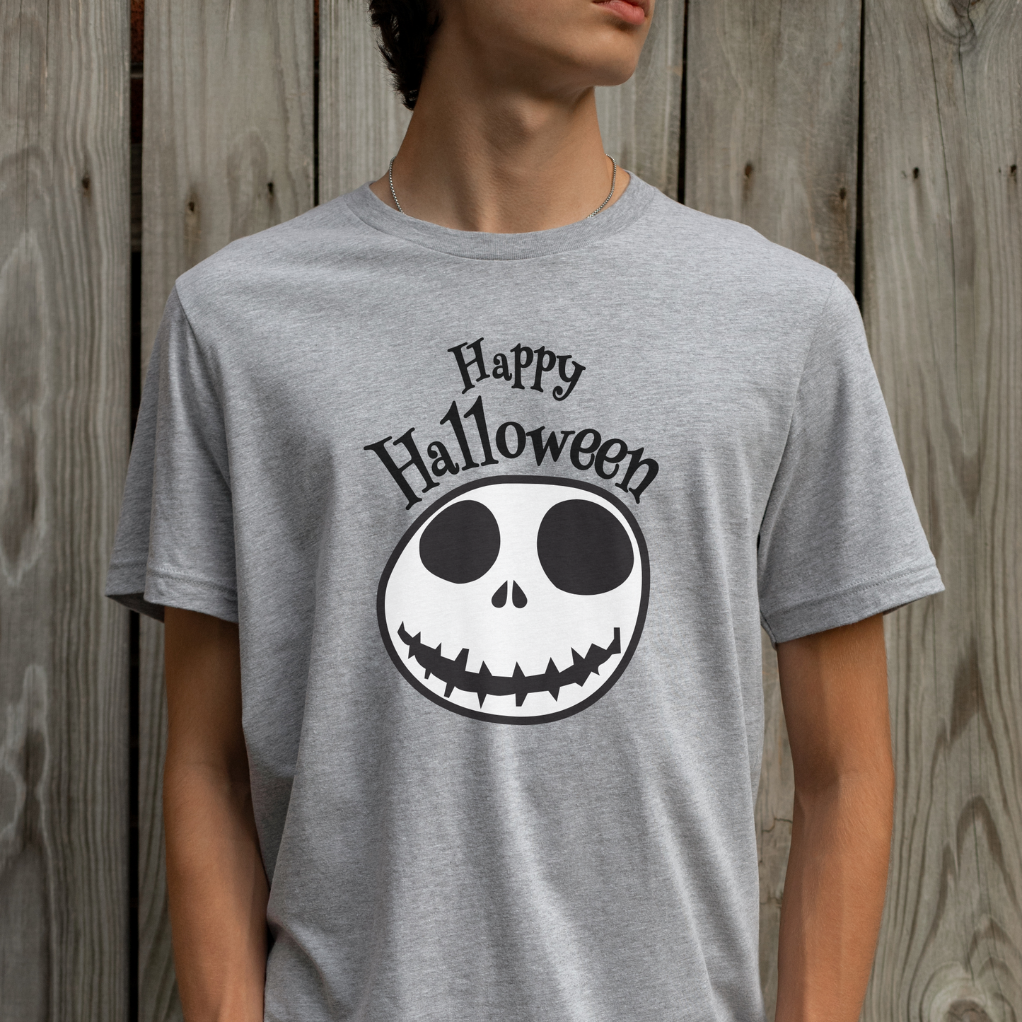 Jack Skellington Happy Halloween Sweatshirt | Adult Spooky Crewneck Shirt | A Nightmare Before Christmas | Gift Idea