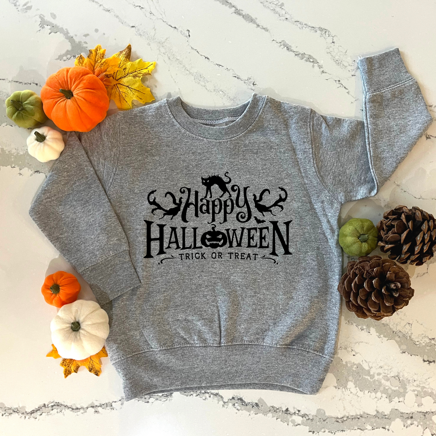 Happy Halloween Kids Crewneck | Trick or Treat Sweatshirt | Halloween Gift