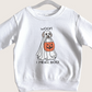 Woof... I mean BOO! Toddler & Youth Sweatshirt | Halloween Dog | Trick or Treat | Ghost Crewneck | Halloween Humor Gift Idea